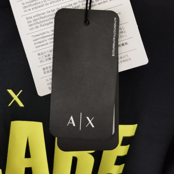 Armani Exchange A|X REGULAR-FIT COTTON TEE - NWT (M) - Picture 8 of 11